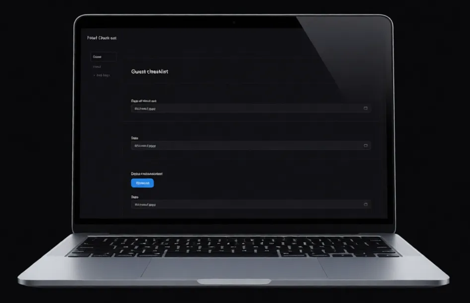ActiveCheck running on a laptop